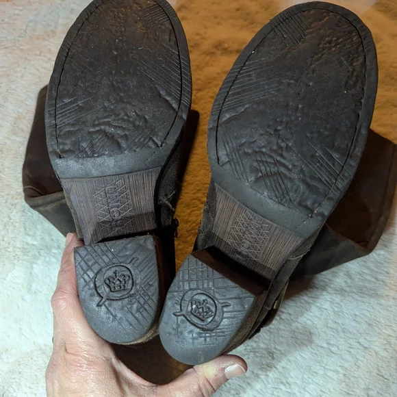 Born brown leather boots sz 8 - Picture 4 of 9